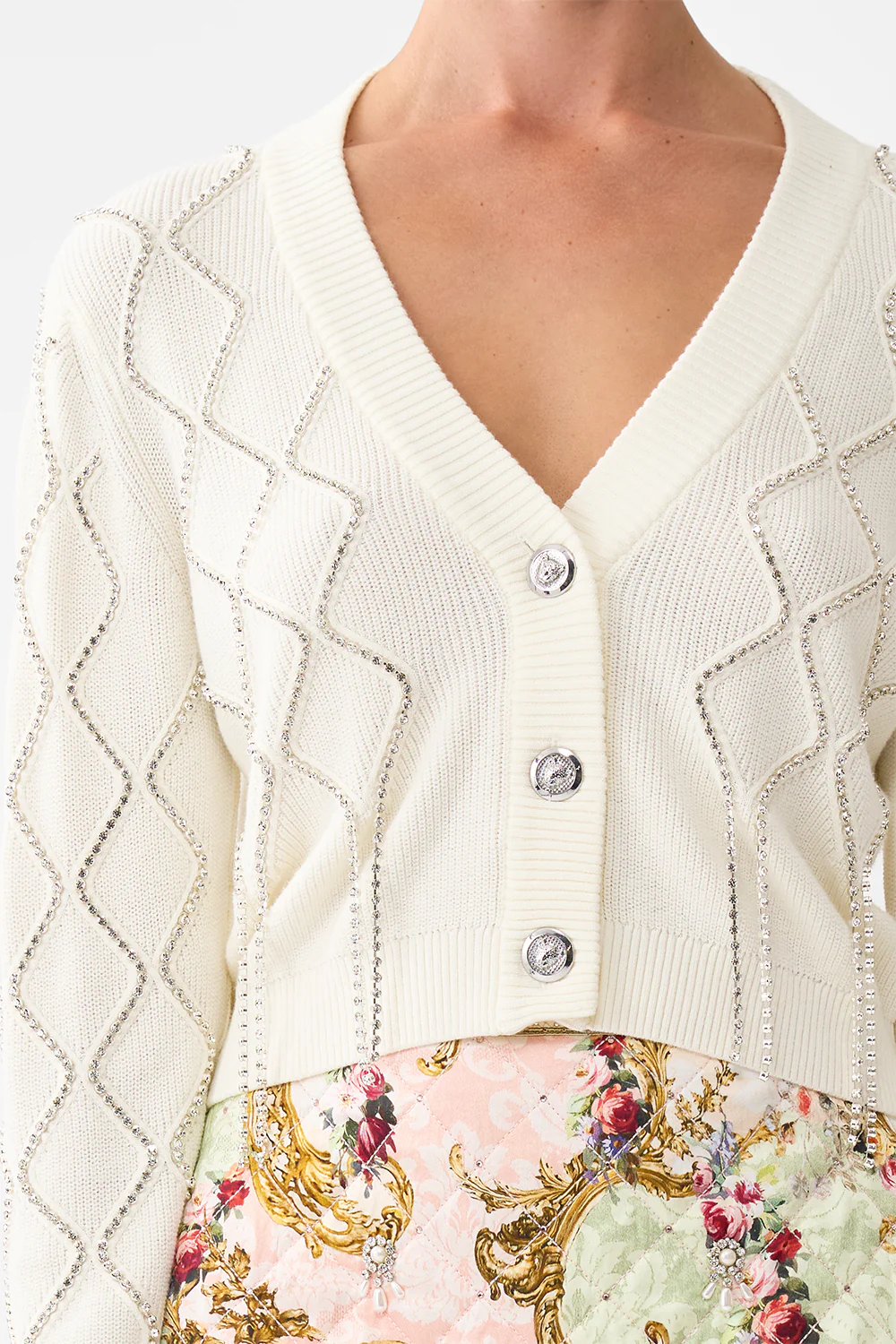 CROPPED KNIT CARDIGAN THE QUEENS QUARTERS - Image 6