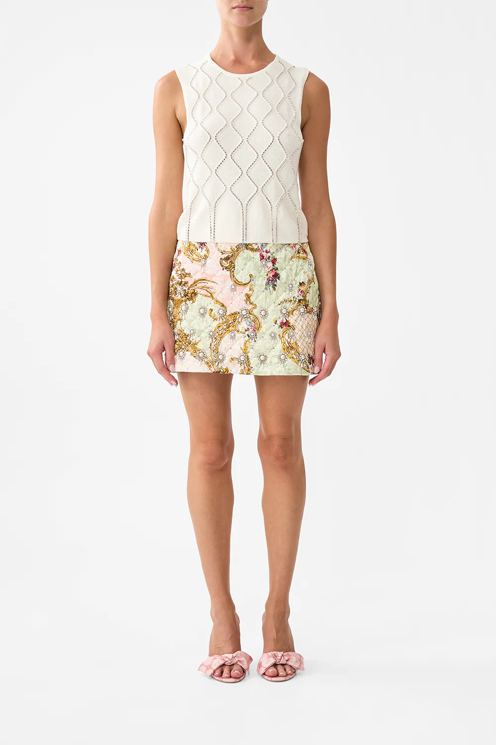 SLEEVELESS KNIT TANK TOP THE QUEENS QUARTERS