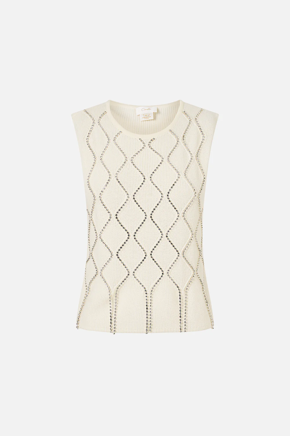 SLEEVELESS KNIT TANK TOP THE QUEENS QUARTERS - Image 3