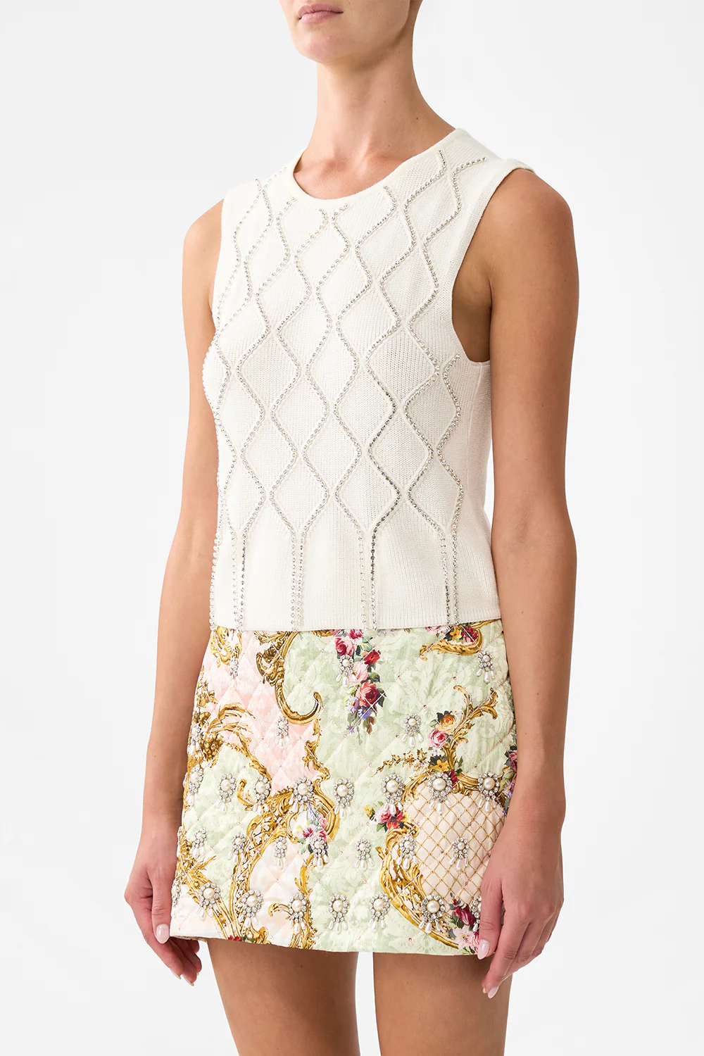 SLEEVELESS KNIT TANK TOP THE QUEENS QUARTERS - Image 5