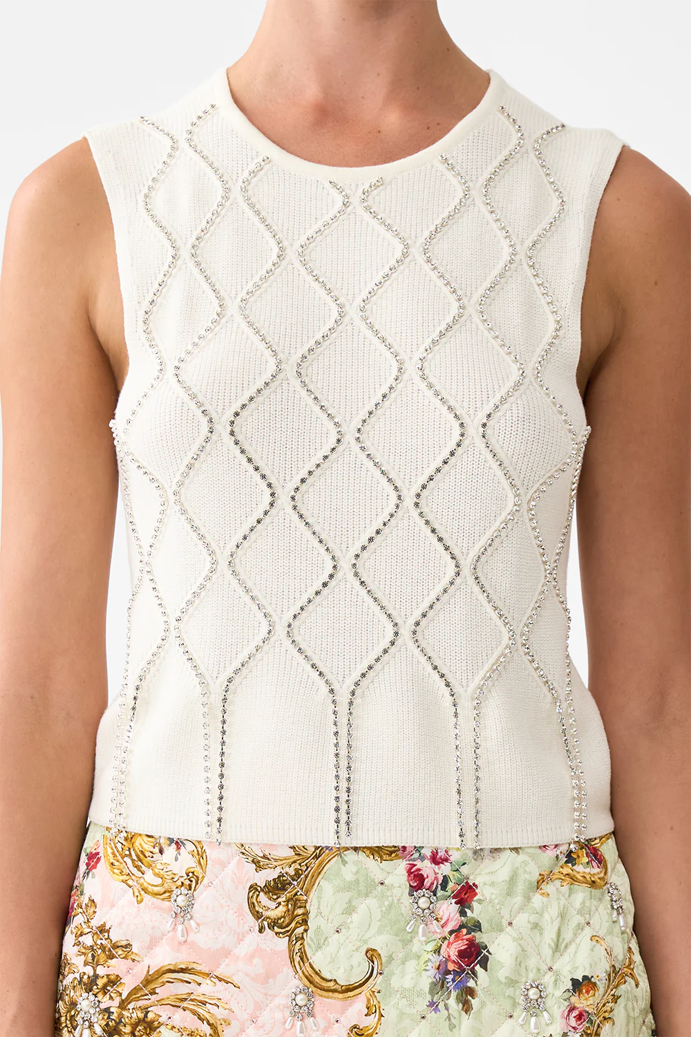 SLEEVELESS KNIT TANK TOP THE QUEENS QUARTERS - Image 6