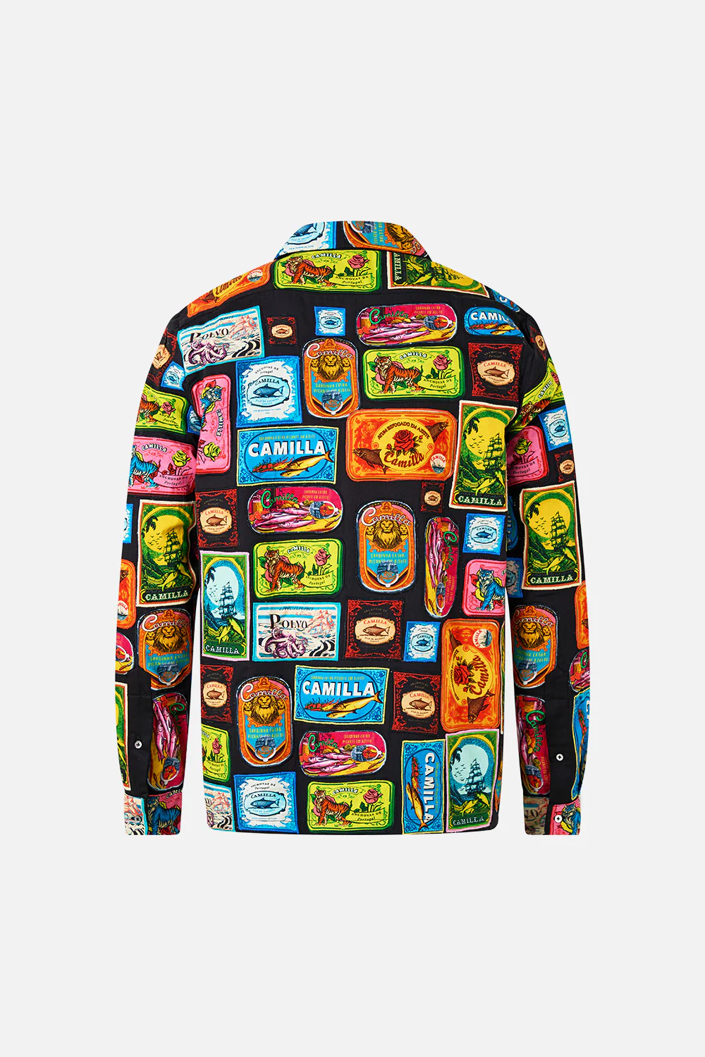 PATCHWORK LONG SLEEVE CAMP COLLAR SHIRT SAL DO MAR - Image 7