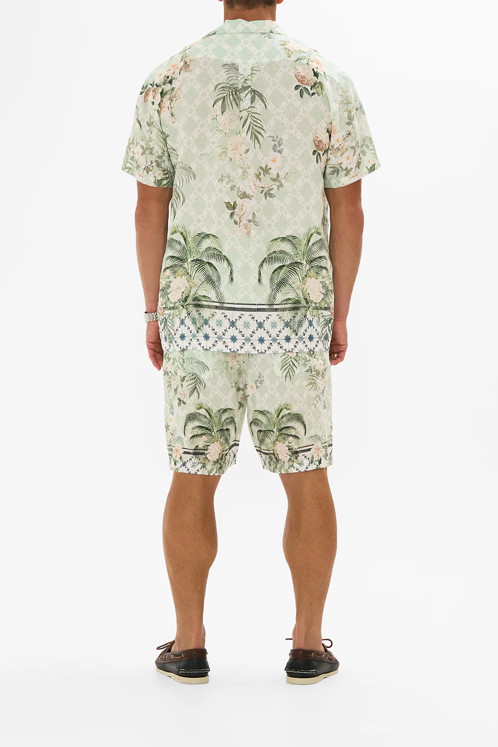 RELAXED FIT CAMP-COLLAR SHORT SLEEVE SHIRT JARDIM PARTY - Image 2