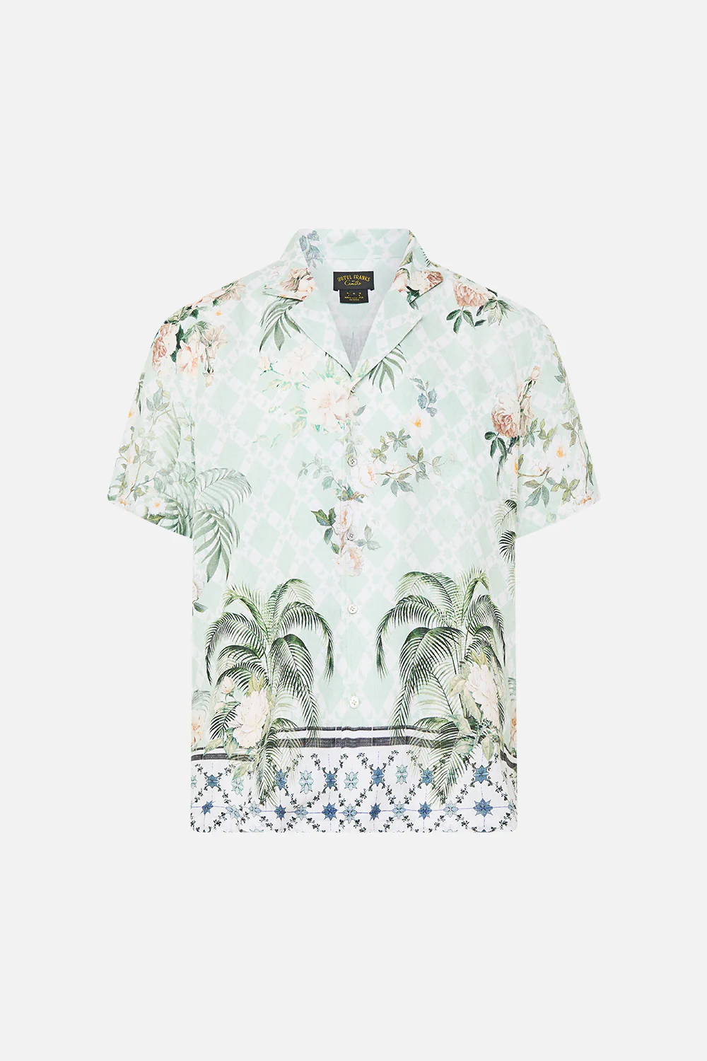 RELAXED FIT CAMP-COLLAR SHORT SLEEVE SHIRT JARDIM PARTY - Image 3