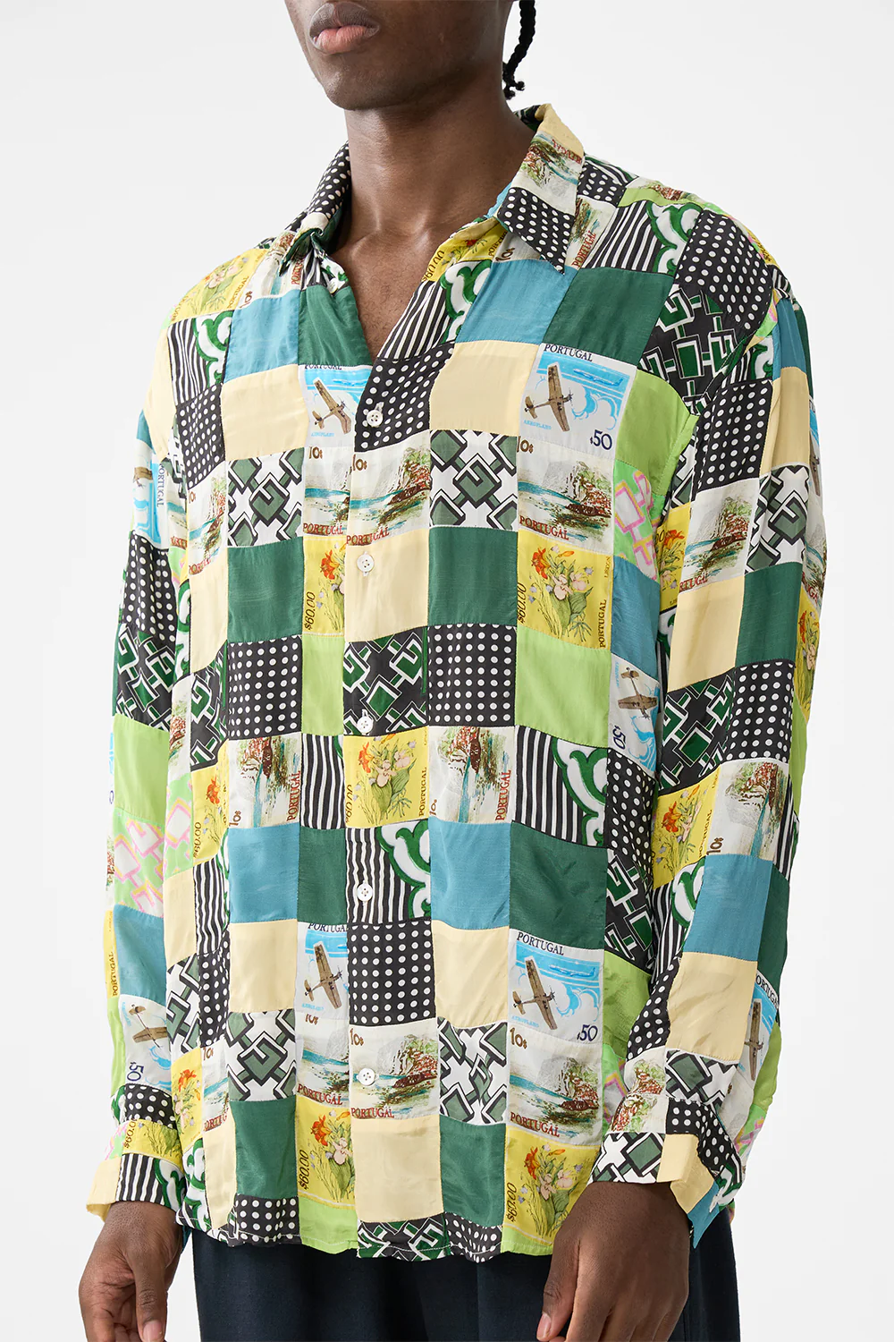OVERSIZED PATCHWORK SHIRT MY PORTO PEN PAL - Image 5