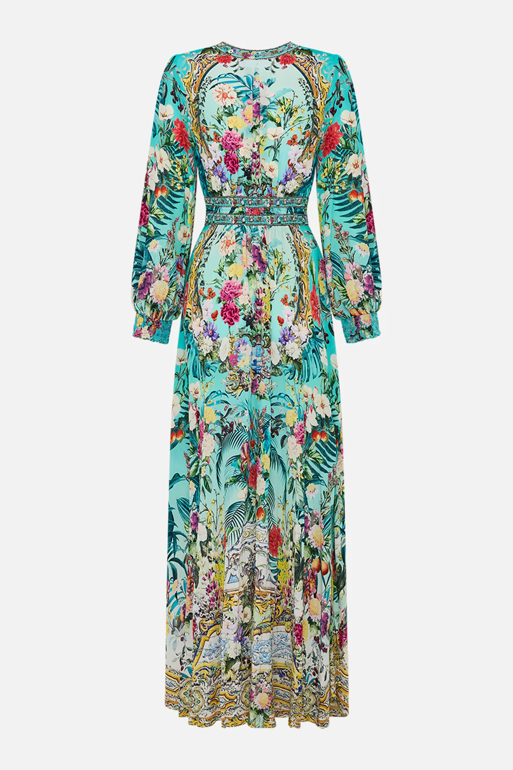 BUTTON DRESS WITH SHAPED WAISTBAND GARDENS OF QUELUZ - Image 8
