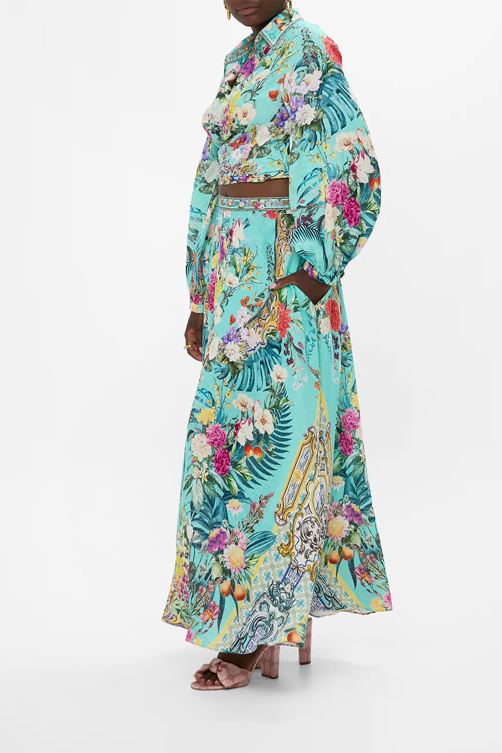 MAXI CIRCLE SKIRT GARDENS OF QUELUZ - Image 4