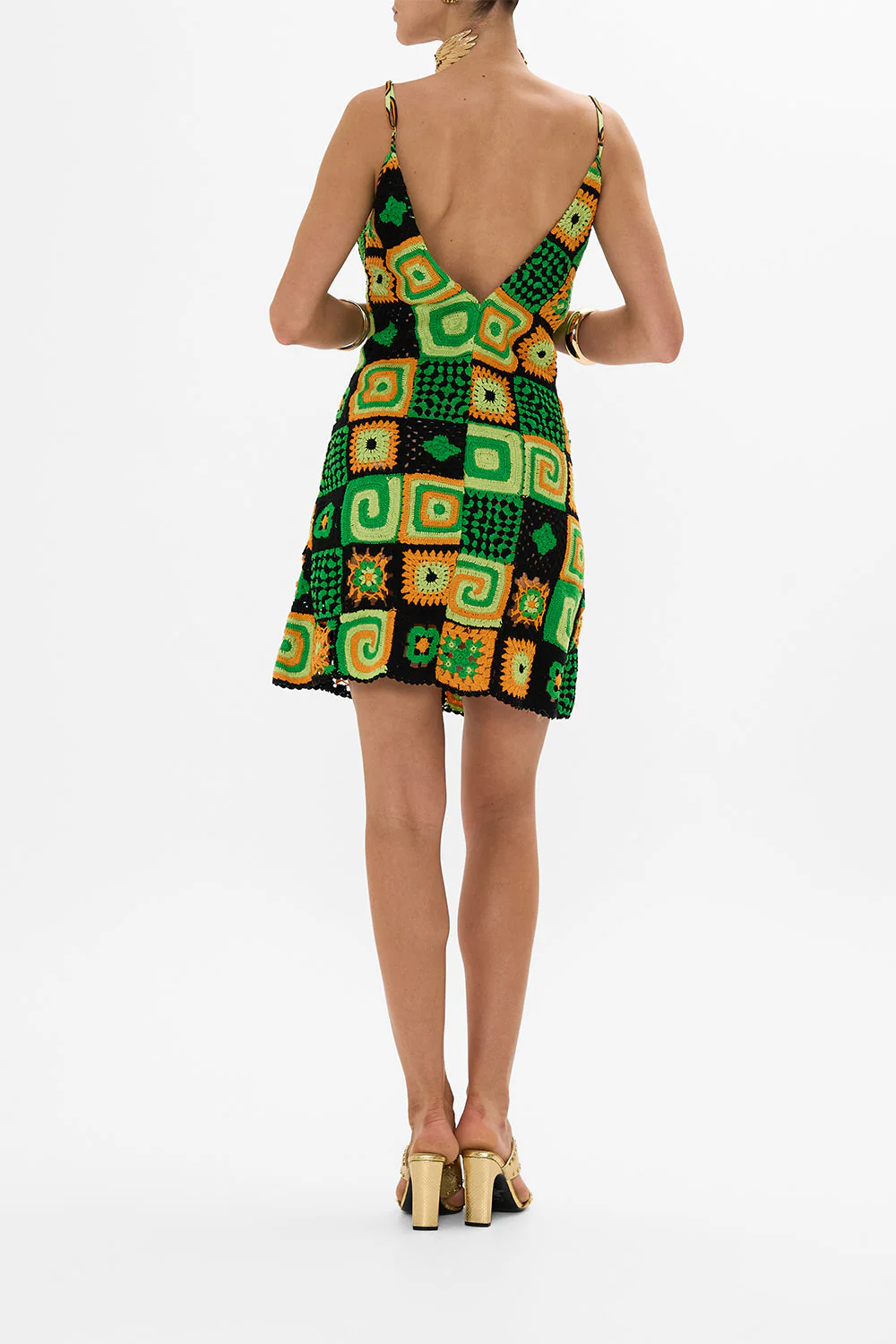 MINI CROCHET DRESS WITH SILK TOP GOOD VIBES GENERATION - Image 2