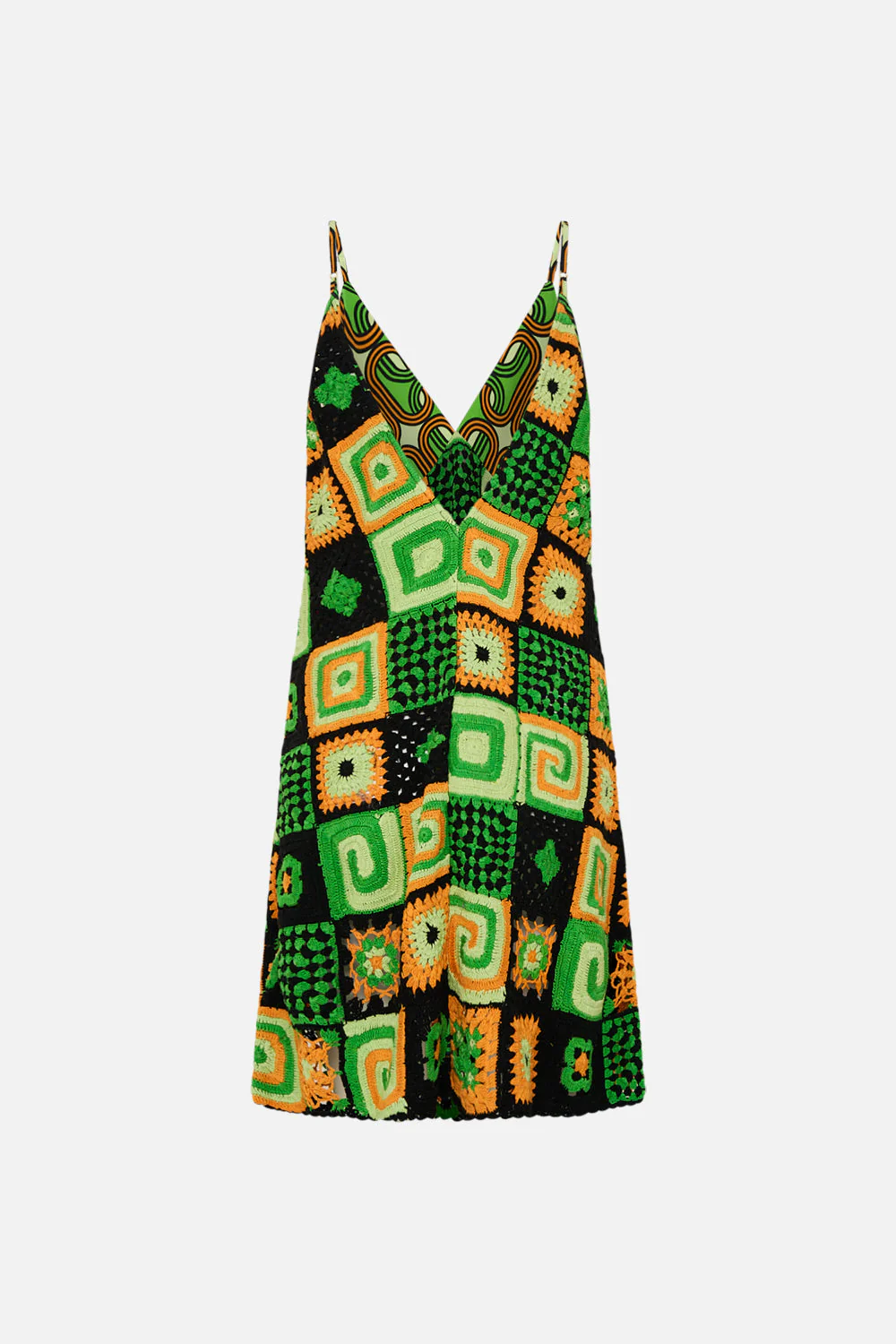MINI CROCHET DRESS WITH SILK TOP GOOD VIBES GENERATION - Image 7