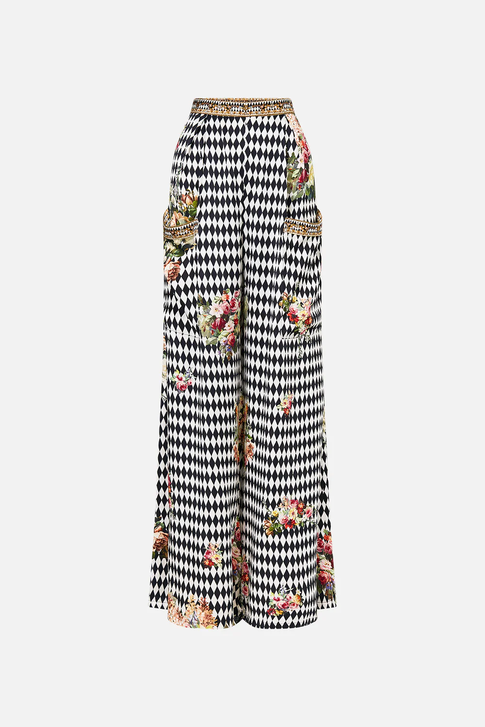 WIDE LEG TROUSER WITH FRONT POCKETS ROCOCO GLOW - Image 3