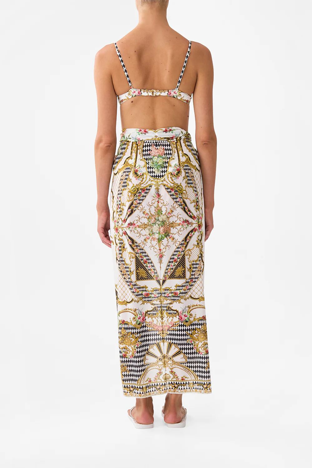 TWIST FRONT LONG SARONG ROCOCO GLOW - Image 2