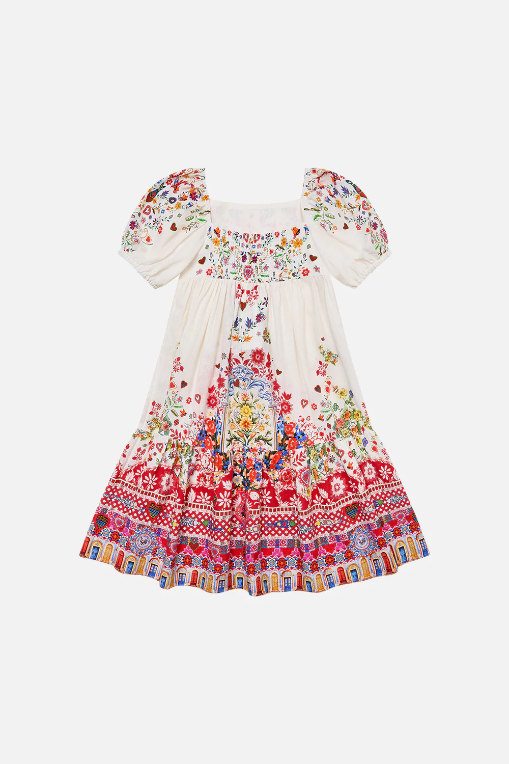 KIDS MIDI DRESS WITH PUFF SLEEVE 4-10 FAITH, LUCK & JUSTICE - Image 2