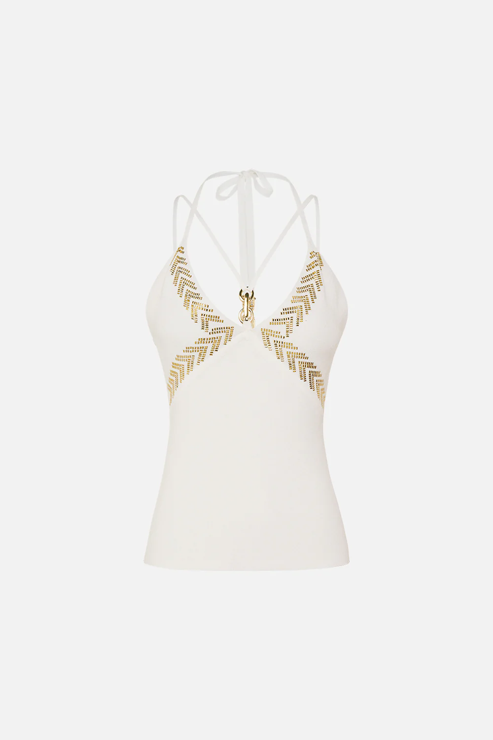 FITTED KNIT TOP WITH HARDWARE GODDESS ENERGY - Image 3