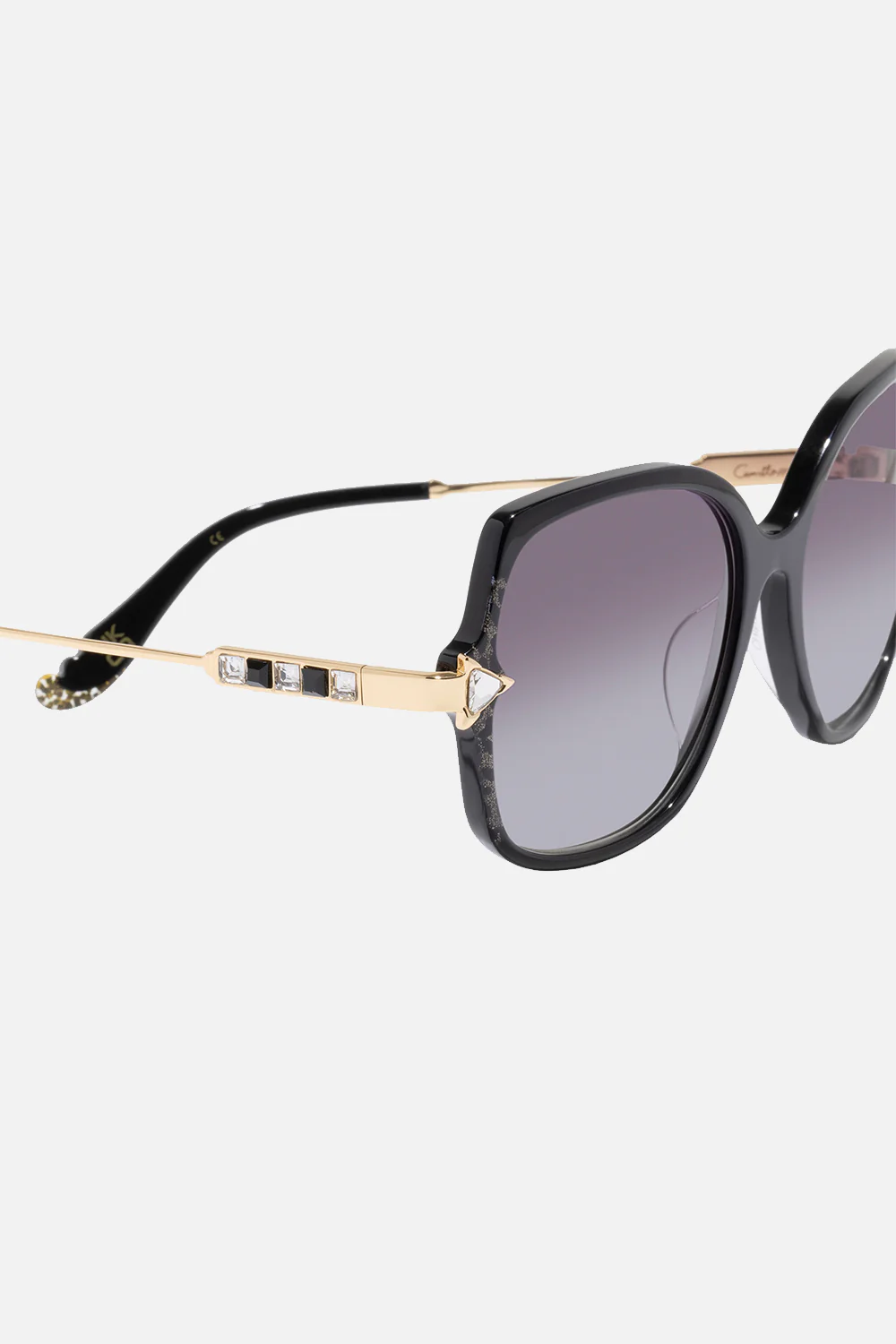 ALEXANDRIA AFFAIR SUNGLASSES SOLID BLACK - Image 3