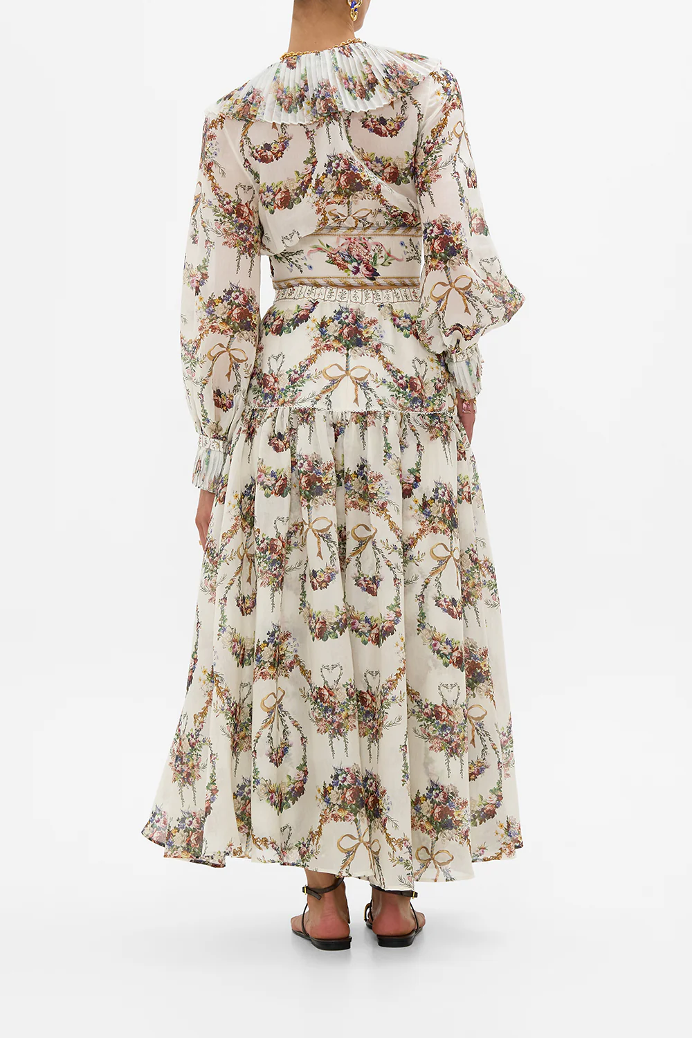 FITTED WAIST GATHERED SKIRT WITH LINING DRESSING ROOM DRAMA - Image 3