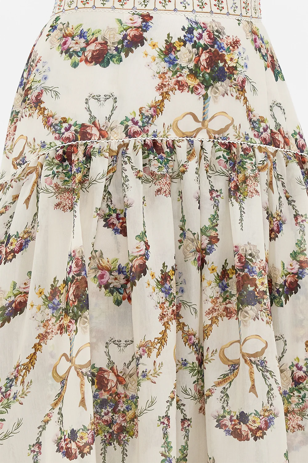 FITTED WAIST GATHERED SKIRT WITH LINING DRESSING ROOM DRAMA - Image 5