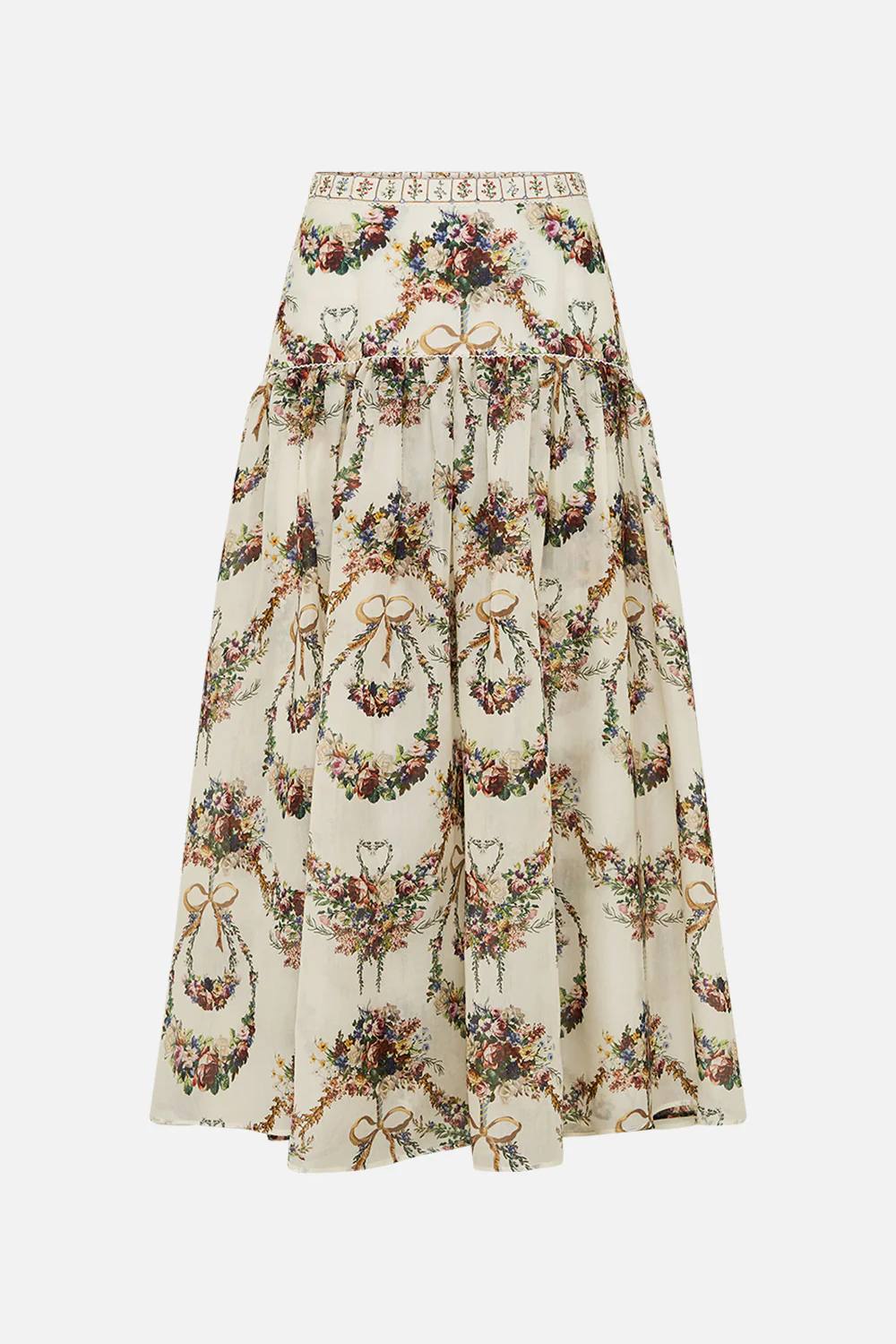 FITTED WAIST GATHERED SKIRT WITH LINING DRESSING ROOM DRAMA - Image 6