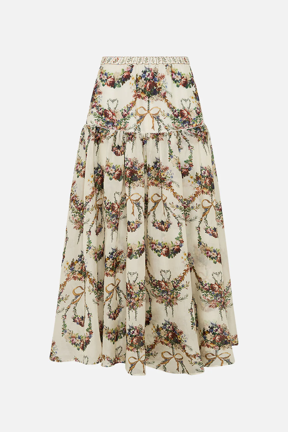 FITTED WAIST GATHERED SKIRT WITH LINING DRESSING ROOM DRAMA - Image 7