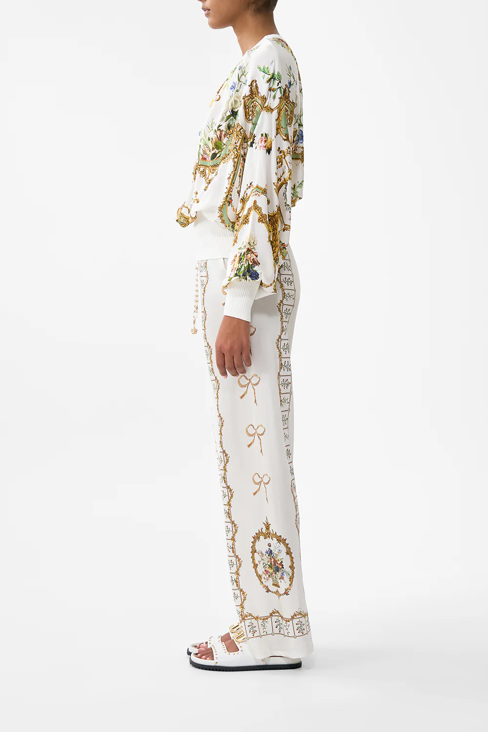 BIAS CUT DRAWSTRING PANT DRESSING ROOM DRAMA - Image 4