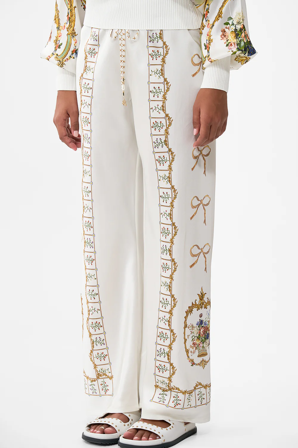 BIAS CUT DRAWSTRING PANT DRESSING ROOM DRAMA - Image 5