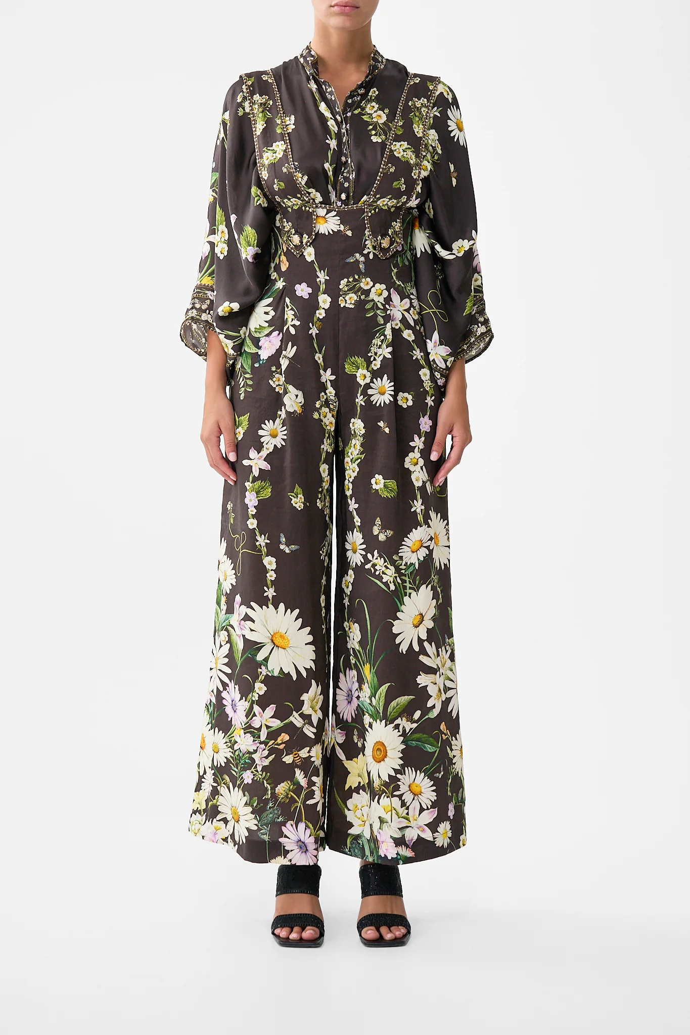 DETACHABLE STRAP WIDE LEG JUMPSUIT DISH IT, DAISY