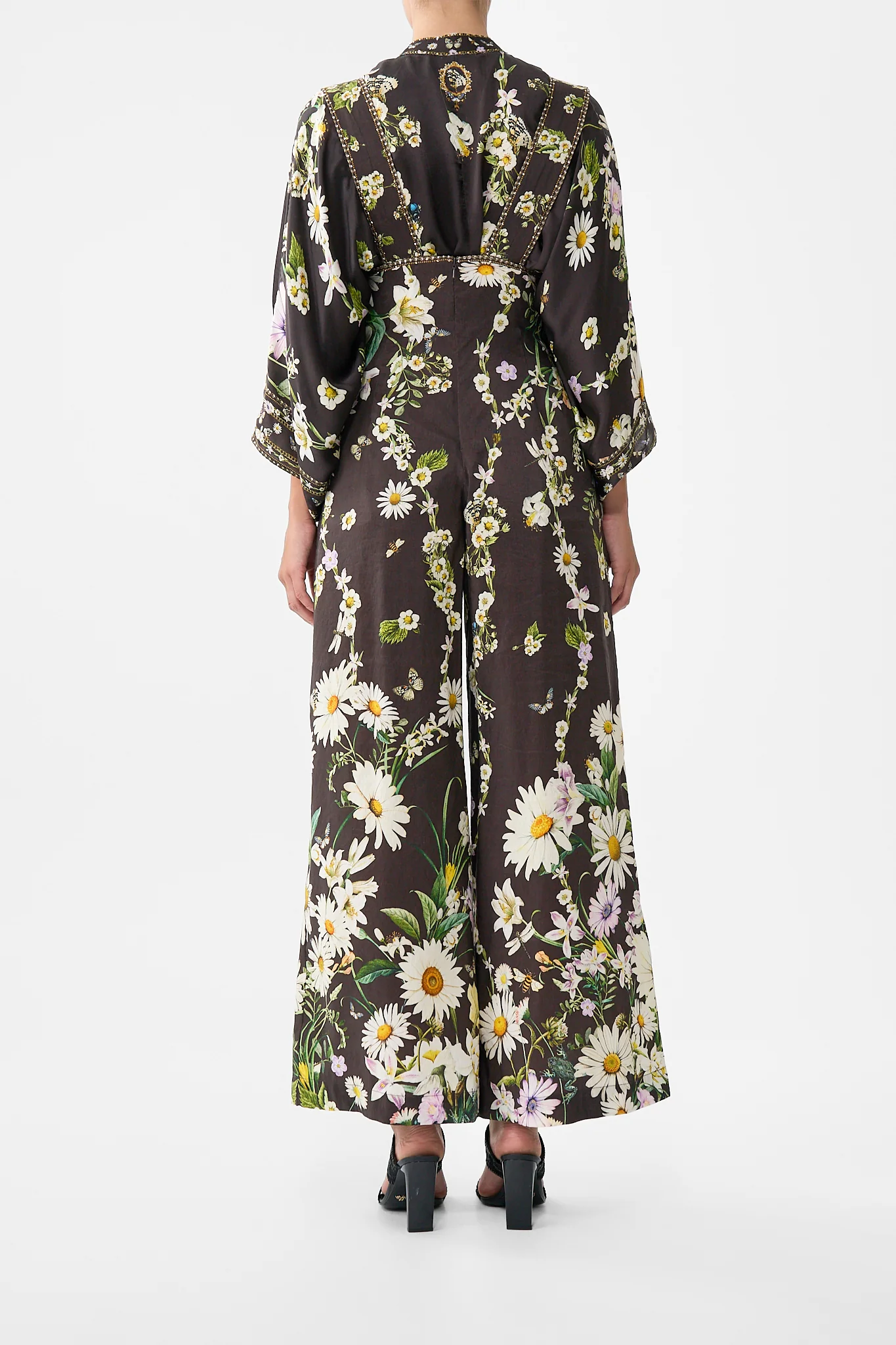 DETACHABLE STRAP WIDE LEG JUMPSUIT DISH IT, DAISY - Image 2