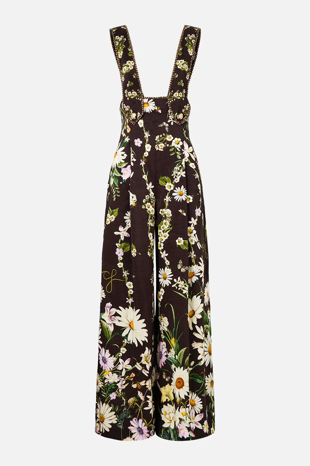 DETACHABLE STRAP WIDE LEG JUMPSUIT DISH IT, DAISY - Image 3