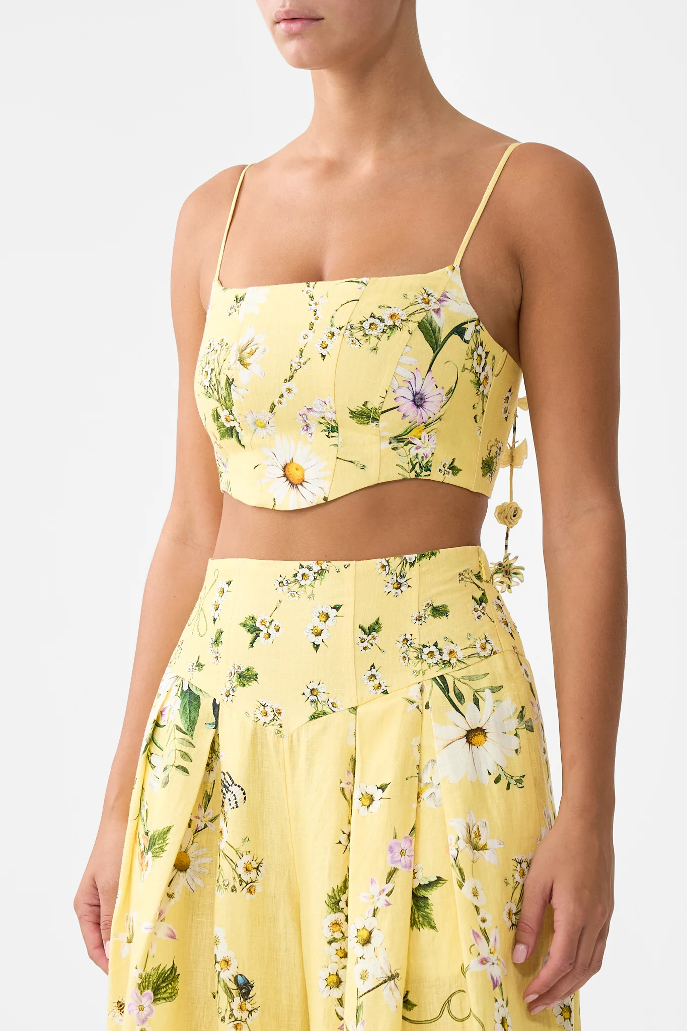 CORSET CROP TOP DAISY CHAINS - Image 5