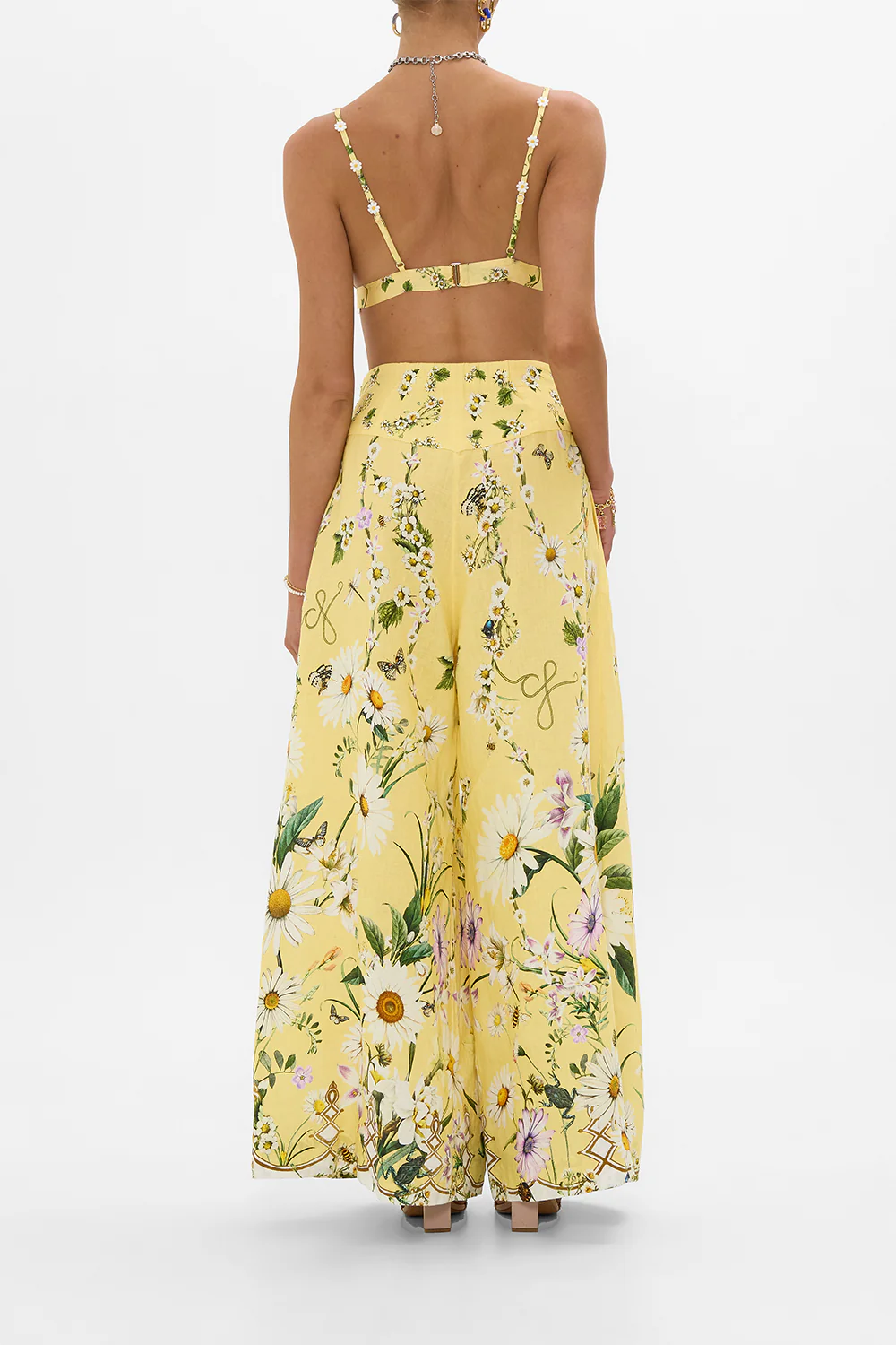 CORSET WAIST WIDE LEG PANT DAISY CHAINS - Image 2