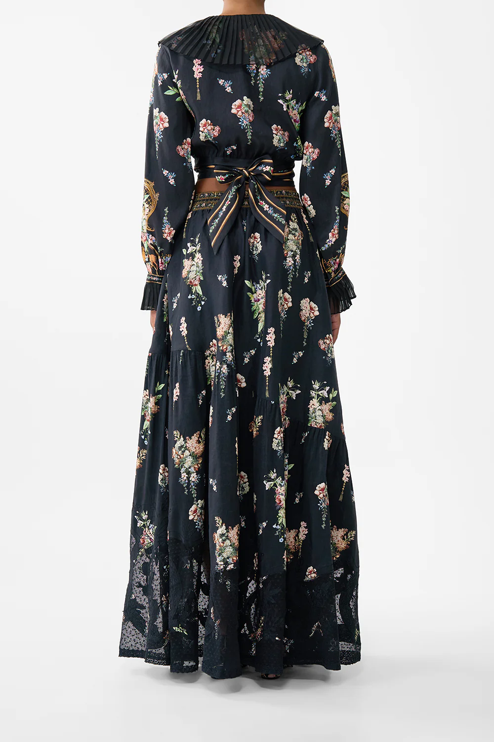 CROPPED WRAP TOP WITH PLEATED DETAIL NOBLE ENDEAVOURS - Image 2