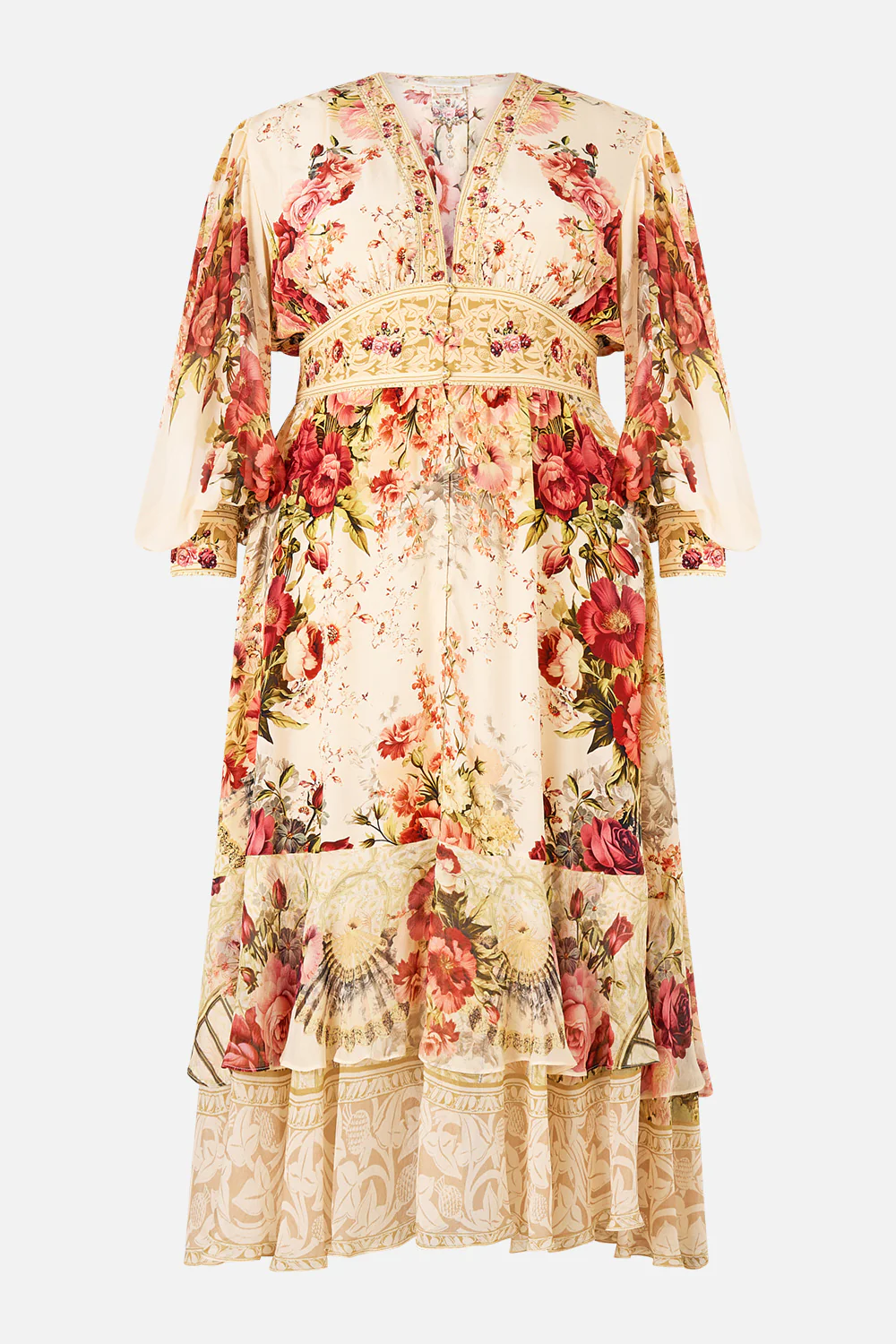 LONG BUTTON FRONT DRESS MEET ME AT THE MAJESTIC - Image 11