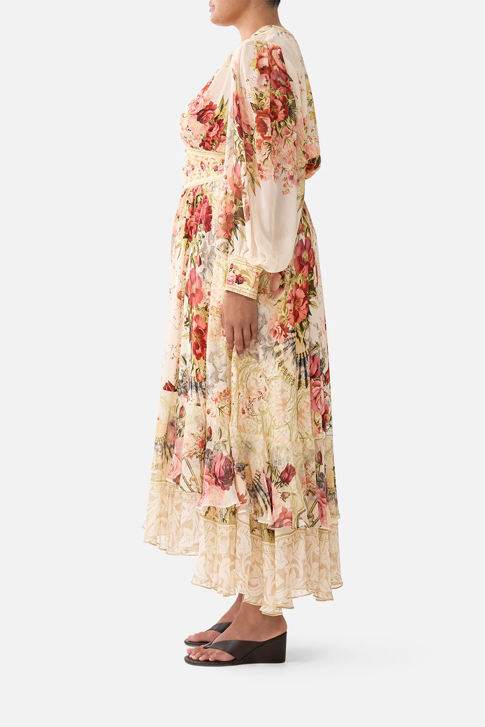 LONG BUTTON FRONT DRESS MEET ME AT THE MAJESTIC - Image 12