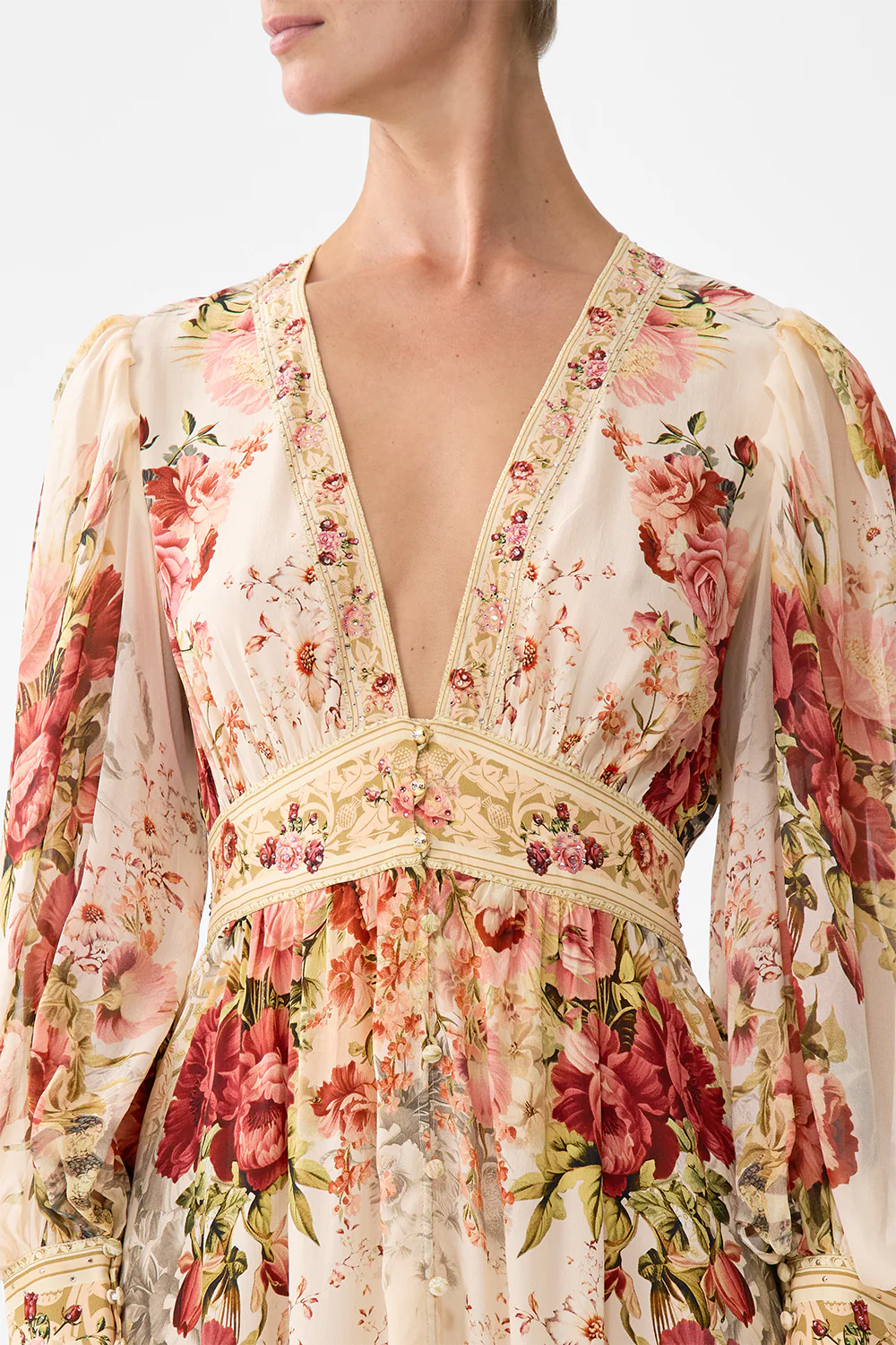 LONG BUTTON FRONT DRESS MEET ME AT THE MAJESTIC - Image 6