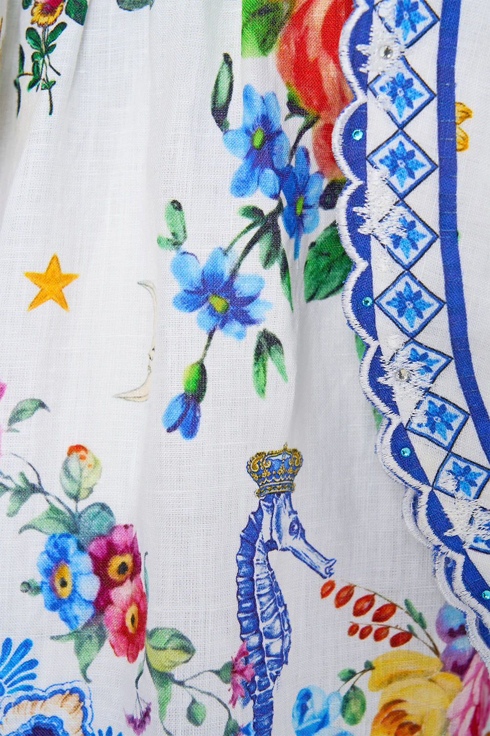 SHORT TIE FRONT BLOUSON DRESS TILES DARLS - Image 7