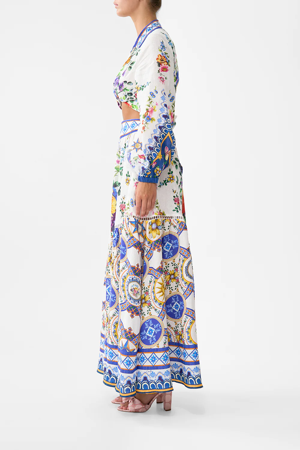 SKIRT WITH SHAPED SEAM TILES DARLS - Image 4