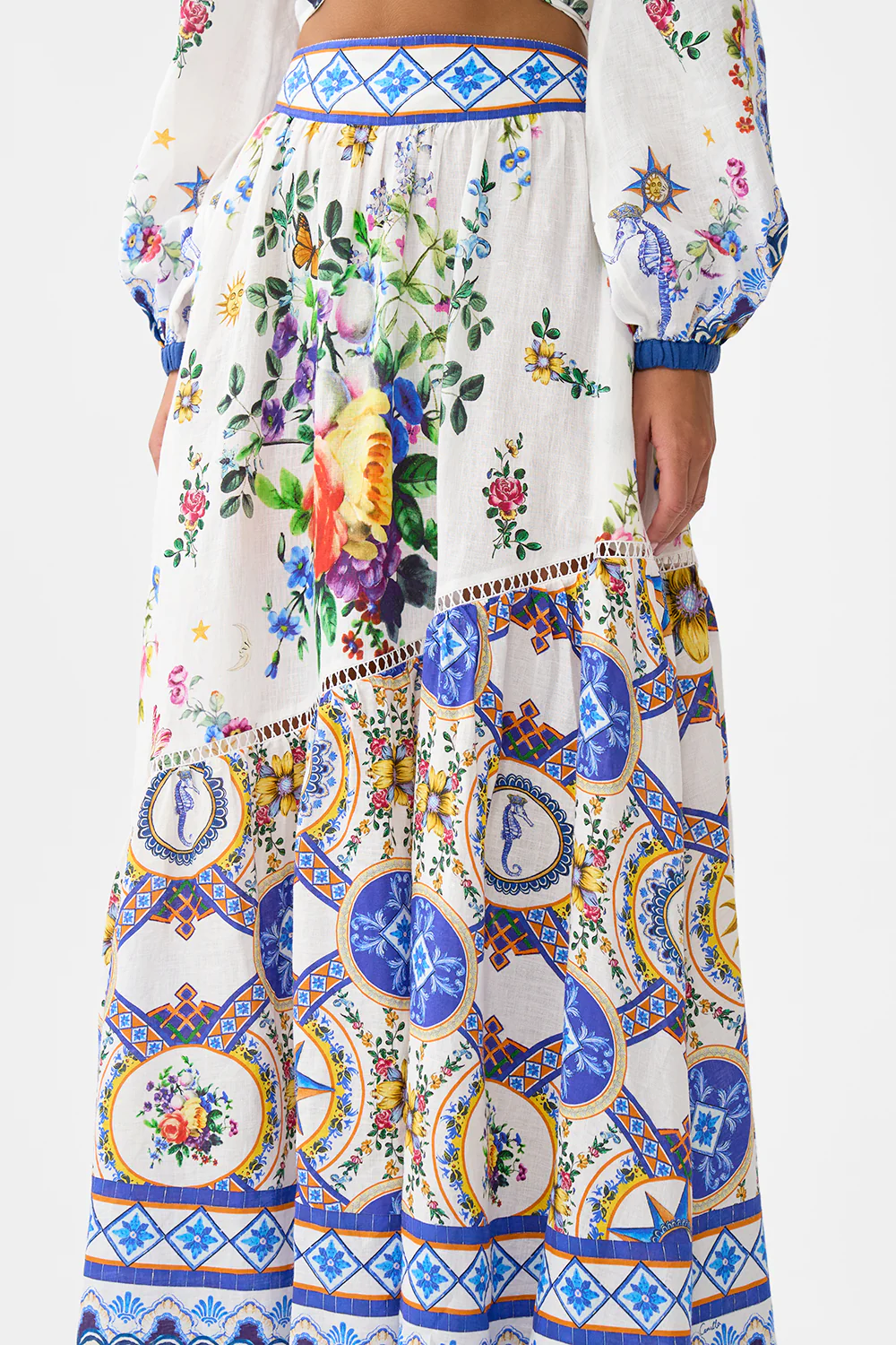 SKIRT WITH SHAPED SEAM TILES DARLS - Image 5