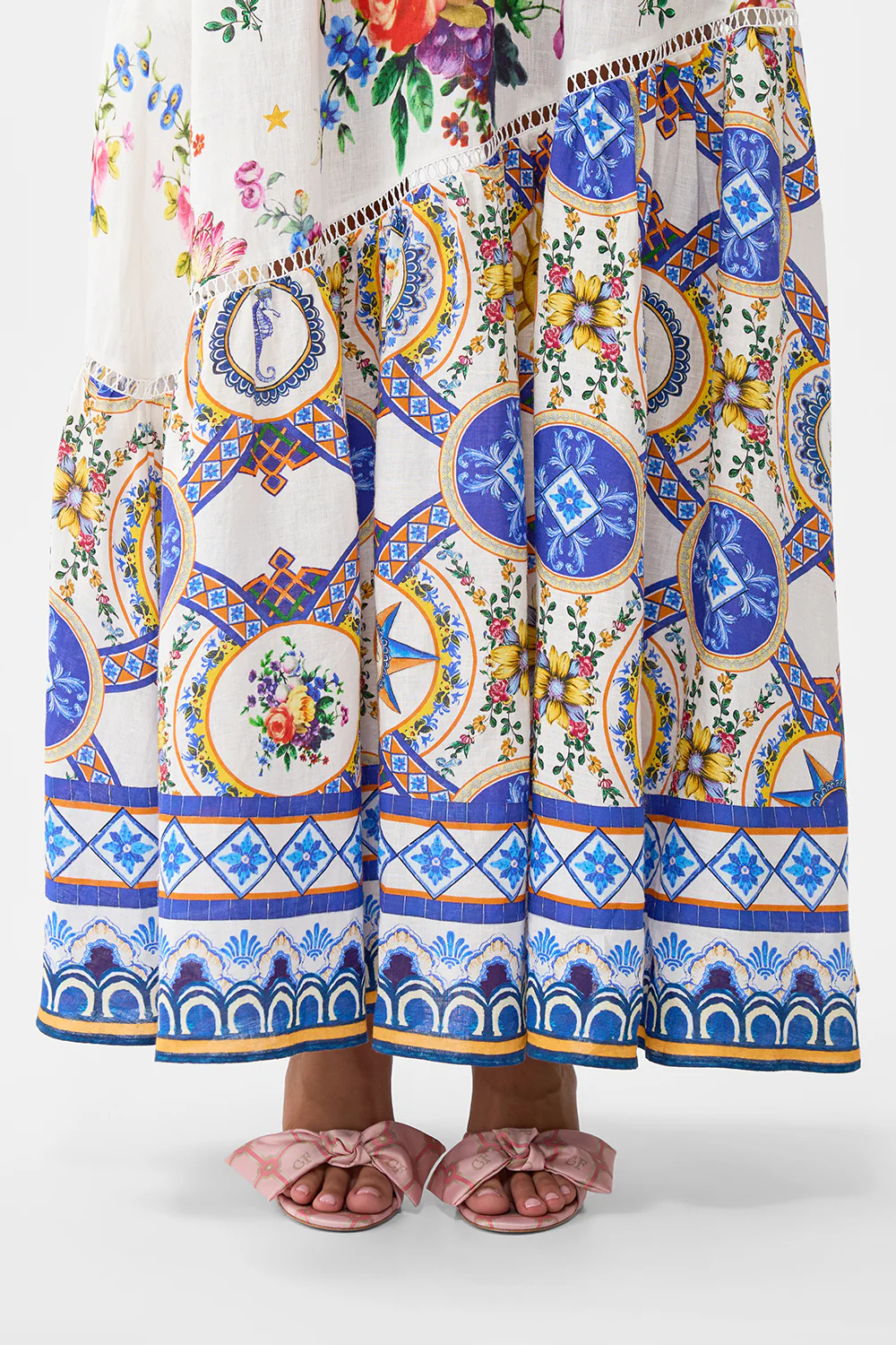 SKIRT WITH SHAPED SEAM TILES DARLS - Image 6