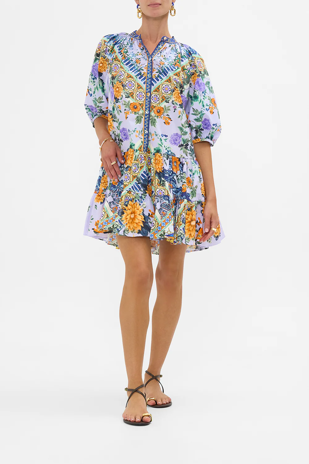 PUFF SLEEVE SHIRT DRESS LUSCIOUS IN LISBON
