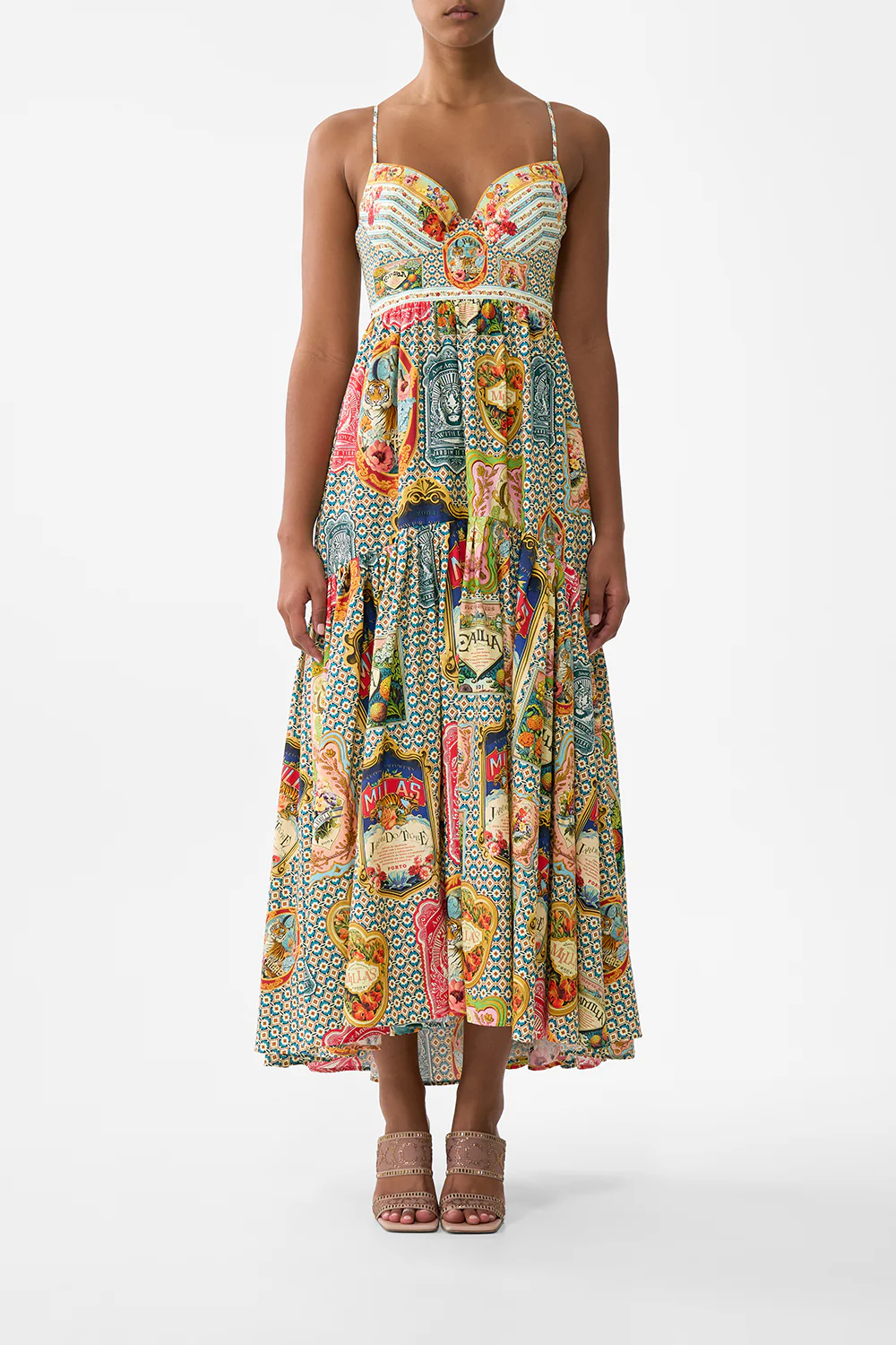 STRAPPY DRESS WITH FULL SKIRT SOAP OPERA