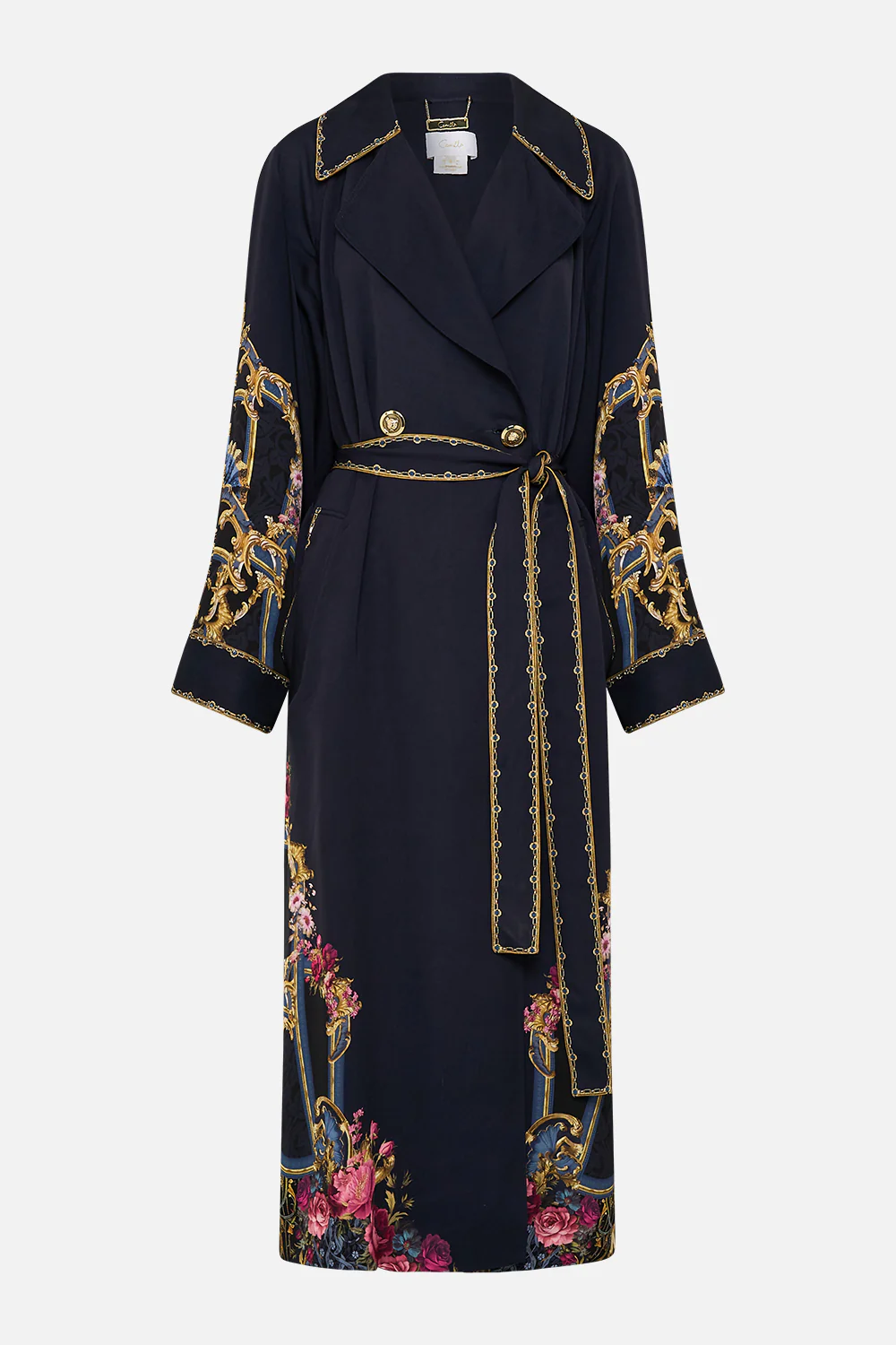 PLEATED BACK TRENCH ORNATE ON A PLATE - Image 3