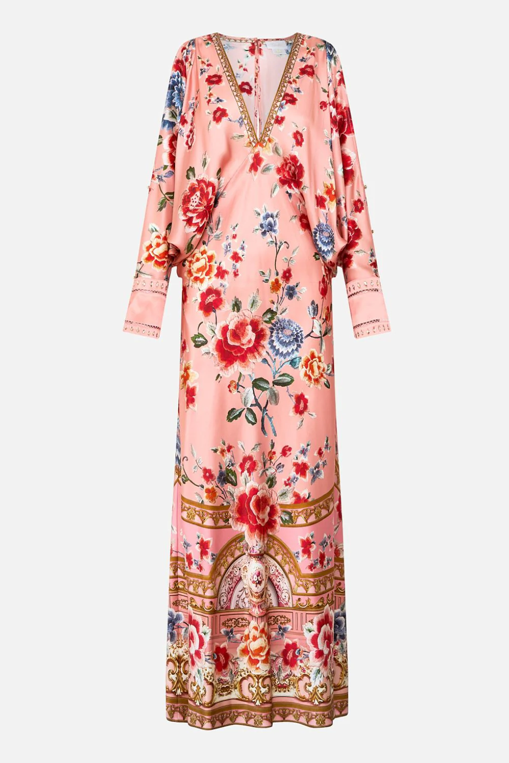 PLUNGE NECK DRAPED SHOULDER DRESS MAJESTIC MILLA - Image 3