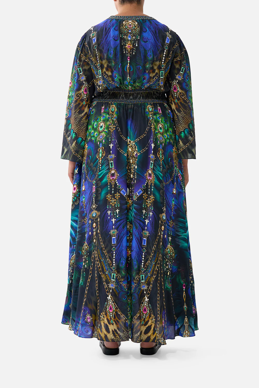 KIMONO SLEEVE DRESS WITH SHIRRING DETAIL DOMINICAN DECADENCE - Image 10