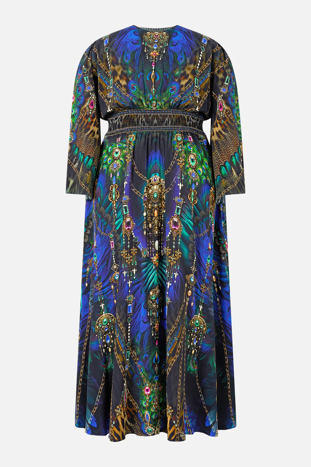 KIMONO SLEEVE DRESS WITH SHIRRING DETAIL DOMINICAN DECADENCE - Image 13