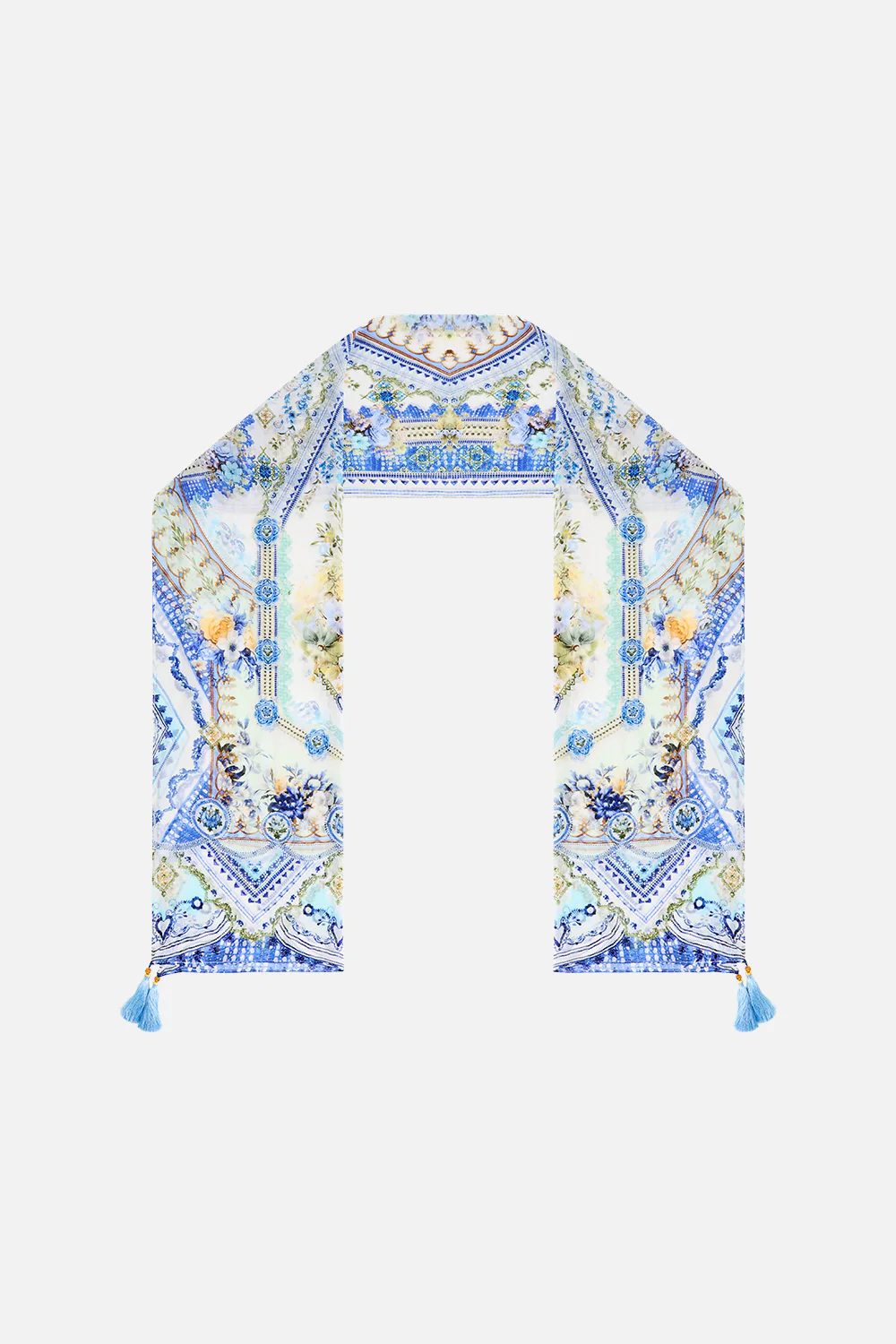 LONG SILK CRINKLE CHIFFON SCARF MY HOMESPUN HEART