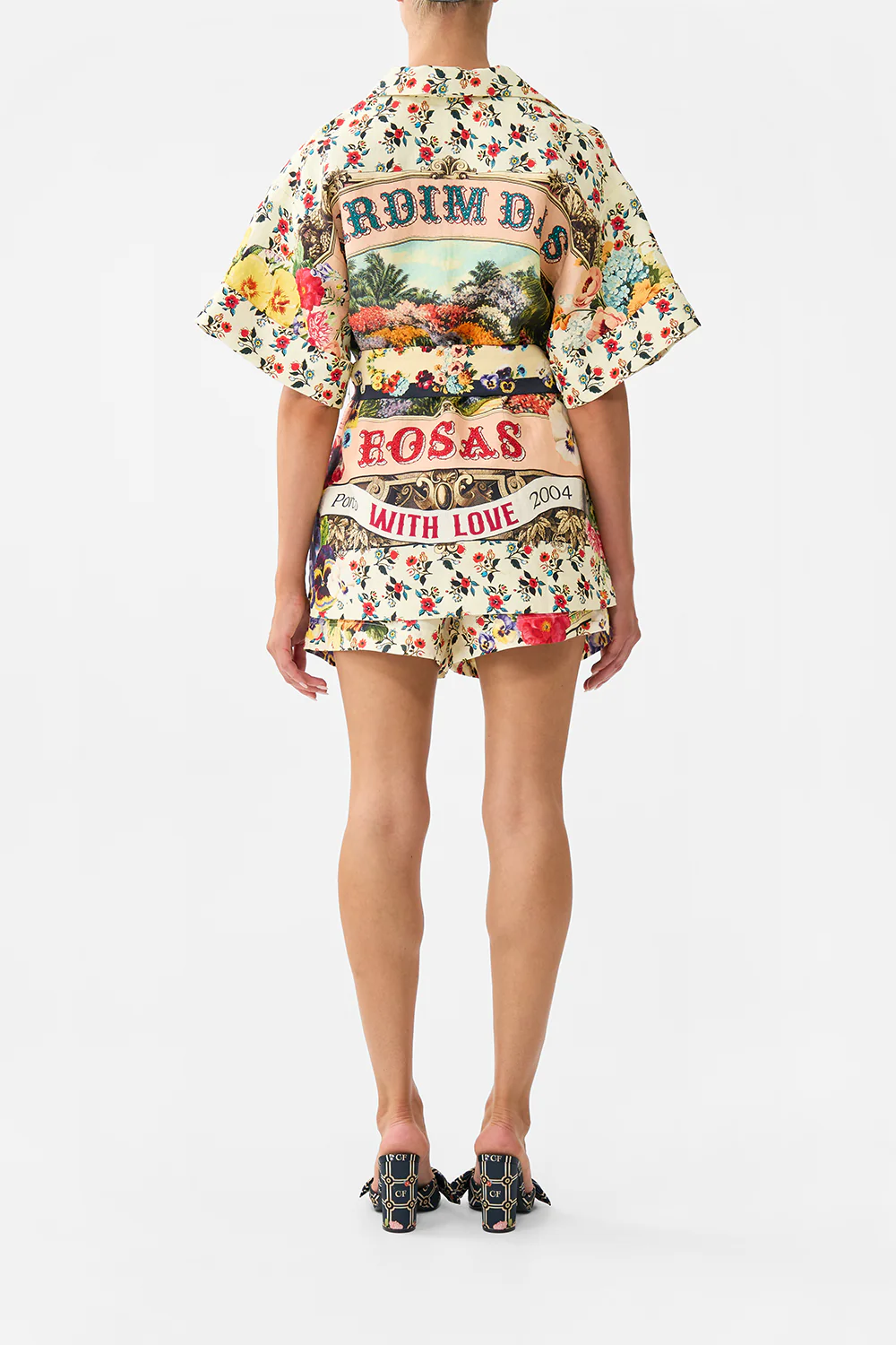 DOUBLE BREASTED SHORT SLEEVE JACKET AROMATIC AMOR - Image 2