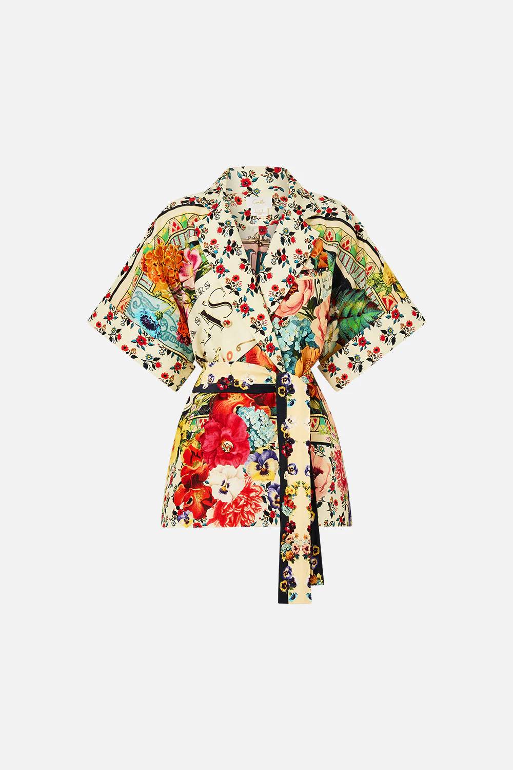 DOUBLE BREASTED SHORT SLEEVE JACKET AROMATIC AMOR - Image 3