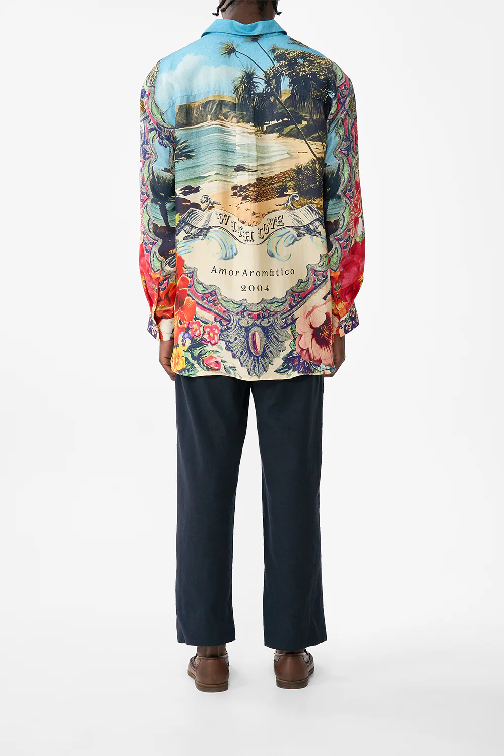 LONG SLEEVE OVERSIZED SHIRT BATHING BOMBSHELL - Image 2