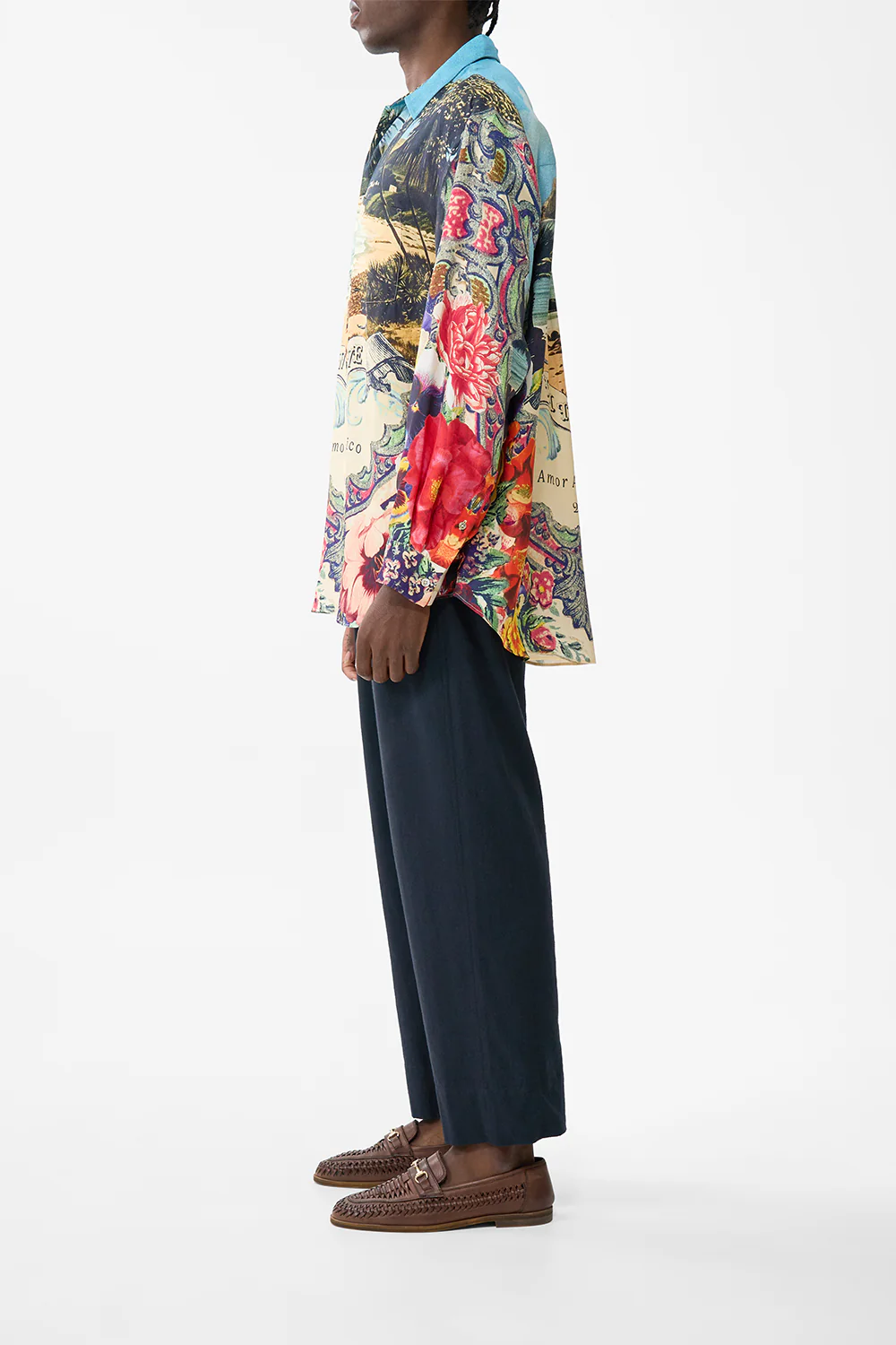 LONG SLEEVE OVERSIZED SHIRT BATHING BOMBSHELL - Image 4