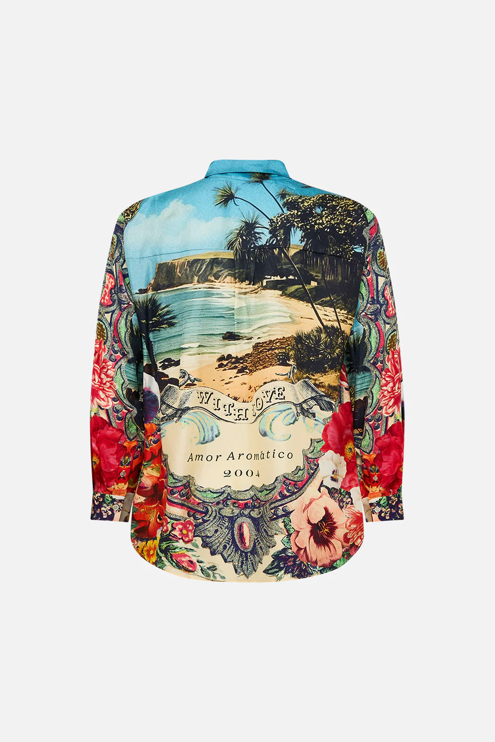 LONG SLEEVE OVERSIZED SHIRT BATHING BOMBSHELL - Image 6