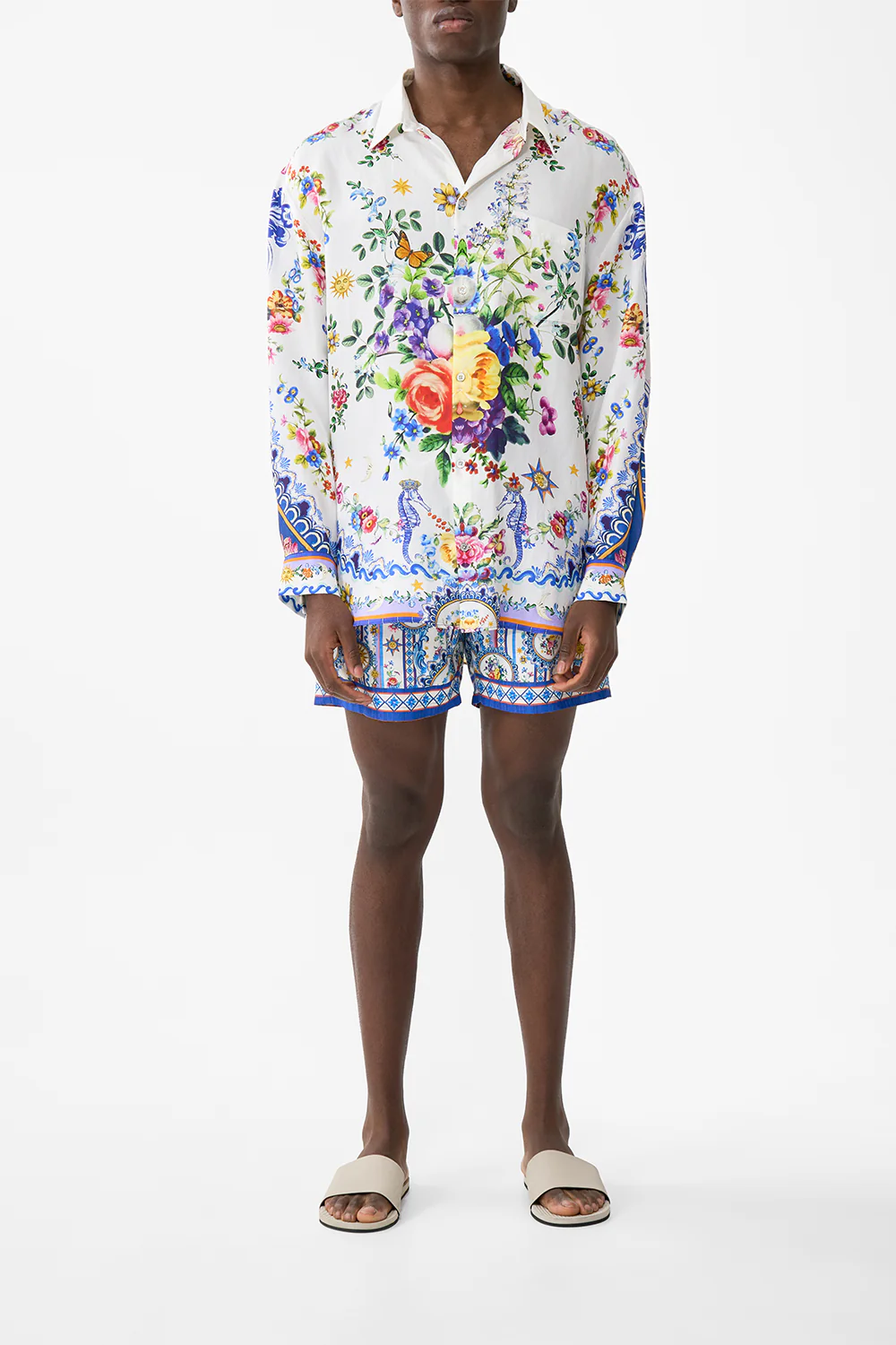 LONG SLEEVE OVERSIZED SHIRT TILES DARLS